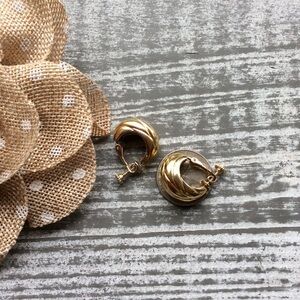 Vintage Vendome Half Hoop Earrings